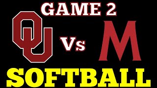 OU vs MACU Softball Game 2 2024 [upl. by Edan]