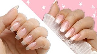 DIY French Fade  Baby Boomer Manicure At Home [upl. by Felicie770]