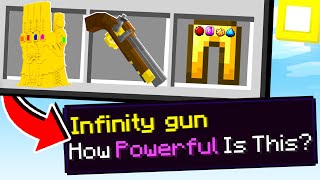 Minecraft But There Are Custom Infinity Items [upl. by Ingraham112]