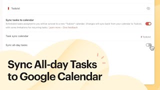 Sync Allday Tasks to Google Calendar [upl. by Zoa391]