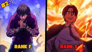 Depois de SOFRER sendo um RANK F ele recebe uma nova chance com o poder do REI  Manhwa Recap [upl. by Bratton]