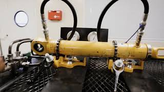 Hydraulic Cylinder test bench Demonstration [upl. by Uolyram376]