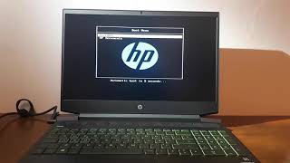 FreeDOS Laptop first boot install Windows HP Laptop [upl. by Alderman]