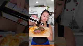 Steak dinner 🥩🥔 steakdinner filetmignon filetmignonrecipe cboothangcooks [upl. by Novah]