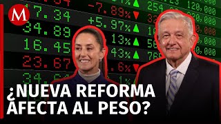 Comentarios de Sheinbaum y AMLO sobre reforma impactan bolsa y dólar en México [upl. by Ylenats]