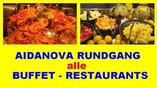 AIDANOVA  ALLE BUFFETRESTAURANTS  VERGLEICH IN 18 MINUTEN [upl. by Cheatham519]