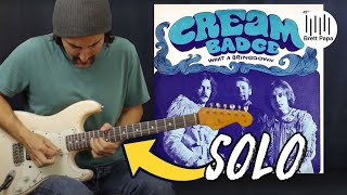 How To Play  Badge Solo  Cream  Guitar Lesson  Blues Soloing [upl. by Oir83]