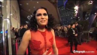 Adele Kylie and Jessie J parade the Brits Awards 2012 red carpet [upl. by Wallie]