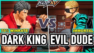 KOF XV ▰ Dark King RyoHeidernOYashiro vs Evil Dude RamónDinosaurRyo [upl. by Bordy854]