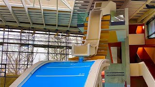 Tight Drop Waterslide at Fildorado Filderstadt [upl. by Winebaum]