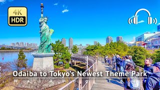 Japan  Odaiba Walk to Tokyos Newest Theme Park quotImmersive Fort Tokyoquot that opens today 31 [upl. by Aticnemrac374]