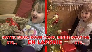 LAPONIE VLOG 2 • Hotel amp Room Tour Mot du Père Noël Shopping amp Night routine  Studio Bubble Tea [upl. by Ibot]