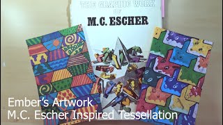 MC Escher Inspired Tessellations for kids [upl. by Mirella]