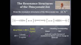 Bonding 35 The Resonance Structures of the Thiocyanate Ion [upl. by Sauncho]