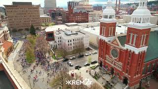 What Bloomsday 2022 looked like from the KREM 2 Drone [upl. by Schultz958]