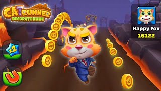 Cat Runner gamebest game Run  jump and collect gold couns 🤑 [upl. by Attenauqa]