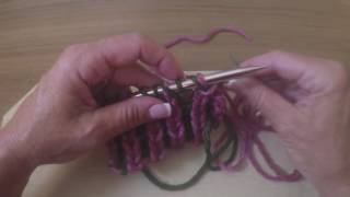 How to do an Italian Tubular Bind Off for Two Color Brioche [upl. by Earezed]