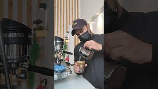 coffee artist video ytshorts coffee shortvideo baristasaimu [upl. by Alyl185]