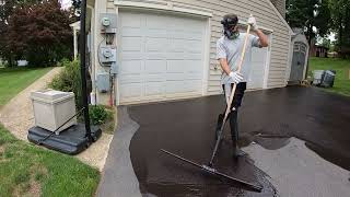 Professional Driveway Sealcoating 175 “The Solo Seal EPquot [upl. by Ennasil]