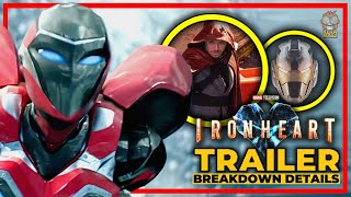 IRON HEART  TRAILER  BREAKDOWN DETAILS amp EASTER EGGS [upl. by Yeliac]