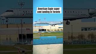 American Eagle aircraft landing in Toronto Pearson canada aviation yyzplanespotting [upl. by Kroll]