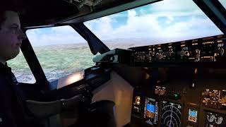 Landing a full motion flight simulator 6dof motion platform b 737 [upl. by Wolfort74]