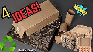 Transforming Cardboard Rolls and Egg Cartons♻️4 Super Genius Recycling Ideas That Will Surprise You🎄 [upl. by Tiler710]