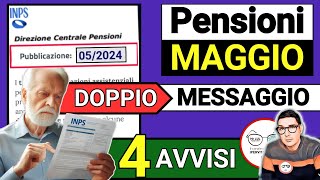 📑 PENSIONI MAGGIO ➜ MESSAGGIO INPS 4 AVVISI IMPORTI AUMENTI IRPEF ADDIZIONALI ANTICIPI PAGAMENTI [upl. by Repohtsirhc297]