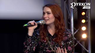 Felicia Day John Bailey i Jesse Cox w debacie Online Entertaiment  Pyrkon 2018 [upl. by Nerad461]