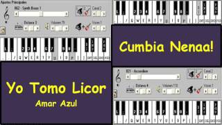 Yo Tomo Licor  Amar Azul  Piano Electrónico 25 [upl. by Enoch]