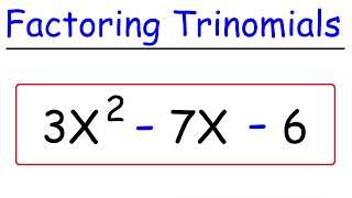 Factoring Trinomials  Quick amp Simple [upl. by Audri556]