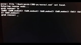 Easy Fixed Error Unknown Filesystem Grub Rescue Mode [upl. by Ahtanaram657]