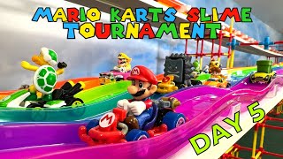 MARIO KARTS SLIME RACING  DIECAST CARS TOURNAMENT 5 [upl. by Laetitia840]