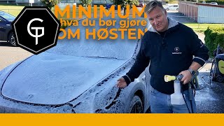 Minimum bilvask hva du bør gjøre før vinter [upl. by Ailalue]