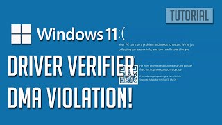 DRIVERVERIFIERDMAVIOLATION BSOD on Windows 1110 FIX 2024 [upl. by Clerissa]