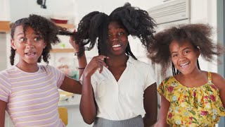 Our Family of 9 Hair Wash Day Using the Same Products Part 2 [upl. by Ylicec]