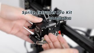 How to Install Creality Sprite Extruder Pro Kit on Your Ender3 Series 3D Printer [upl. by Oretna]