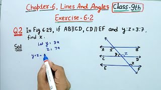 Ex 62 Q2 class 9 Maths Ncert  Class 9th Maths chapter 6 Lines and angles exercise 62 Question 2 [upl. by Haidabez]