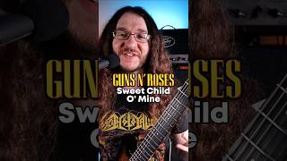 Guns N Roses  Sweet Child O Mine guitar [upl. by Airbma]