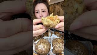 Chicken oatmeal rice balls 9 pieces for this price salty fragrant soft and delicious you ca [upl. by Einnaj]