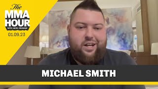 Michael Smith Reacts to Viral Greatest Leg of Darts Ever  The MMA Hour [upl. by Ferrel]