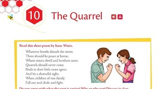 The QuarrelQuestions ampAnswersClass 7BuzzwordEnglish [upl. by Paley392]