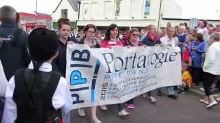 Portavogie Pipe Band  Portrush Street Parade 2015 [upl. by Oicram]