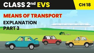 Means of Transport  Explanation Part 3  Class 2 EVS Chapter 18  CBSE 202425 [upl. by Elac]