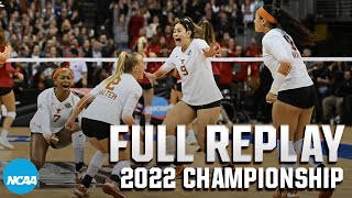 Texas vs Louisville 2022 NCAA volleyball championship  FULL REPLAY [upl. by Eedahs]