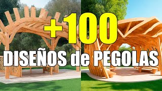 MAS de 100 IDEAS de DISEÑOS de PERGOLAS [upl. by Thenna]