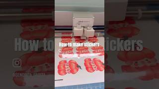 How I create Stickers with my Cricut cricut cricutexplore cuteart stickerart artistvlog [upl. by Bronez841]