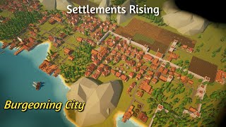 Settlements Rising early access  hardcore  part 8  burgeoning city 500 population [upl. by Pren]