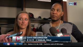 Edwin Encarnacion Toronto Blue Jays crowd gained respect from me amp Cleveland Indians after ovation [upl. by Rayshell708]