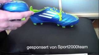 Unboxing Adidas Adizero F50 LeatherLeder bluewhiteslime  NEW 2012 [upl. by Benton]